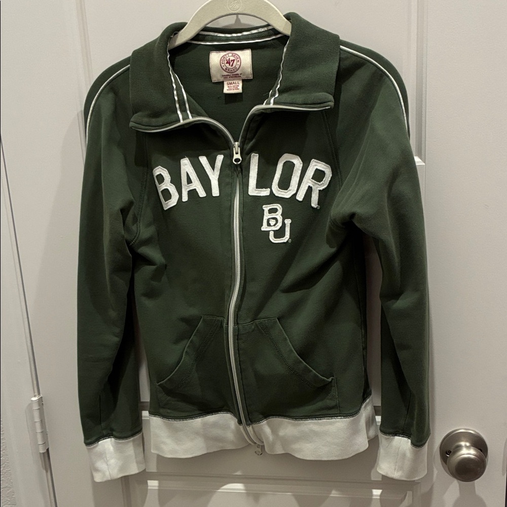 Green Baylor Zip-Up Jacket